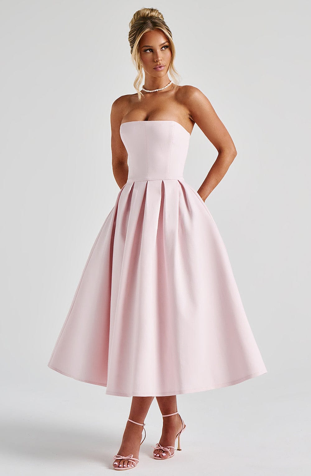Elena Midi Dress - Blush
