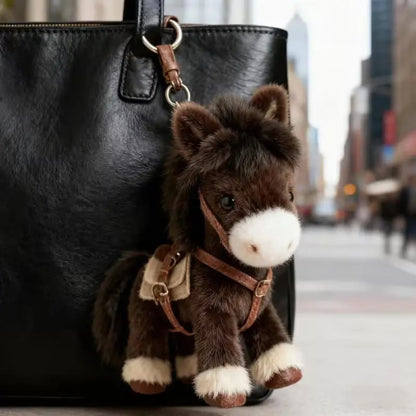 🐎✨Last Day 50% OFF - NESLEMY Plush Pony Bag Charm and Keychain 🔥2026 Year of the Horse Gift 🎁Perfect for Lovers, Family & Kids!